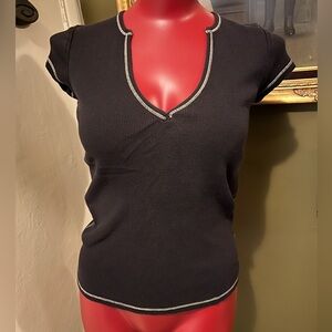 Victoria’s Secret Tee Shop ribbed short sleeve top